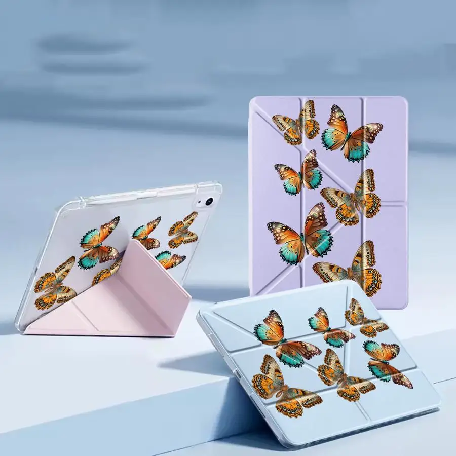 Vibrant Butterflies Y-Fold Tablet Case with Stand Feature