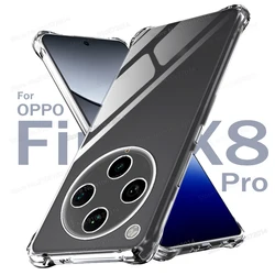 Clear Shockproof Airbag Bumper Case - Transparent Protective Cover for Find X3 Lite (Transparent)