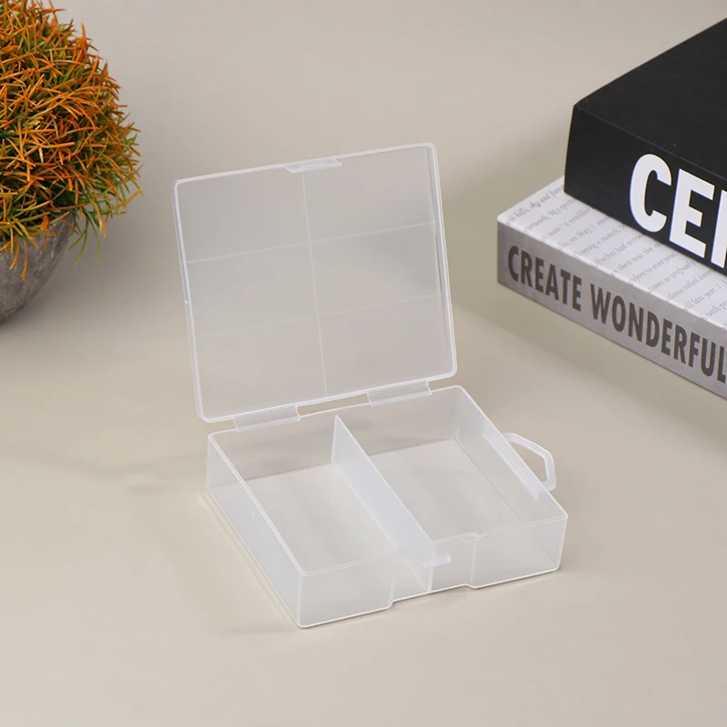 Battery Storage Box 1pc Plastic Organizer Hardware Accessories Clear Divider Cover For AA Batteries