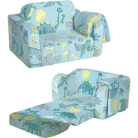 Children's Sofas, Folding Toddler Chair, Soft Plush Fold Out Kids Couch Sofa Glow in The Dark,Comfy Baby Recliner for Girls Boys 1