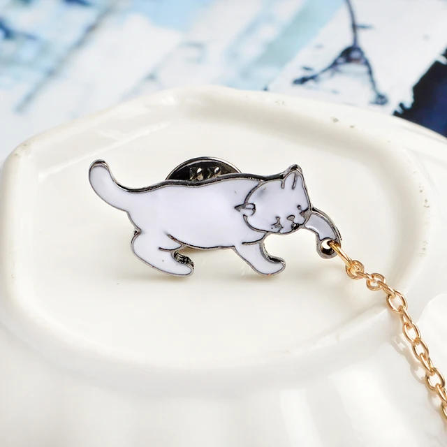 Cartoon Cat Enamel Pins Brooches Lapel Badges  4