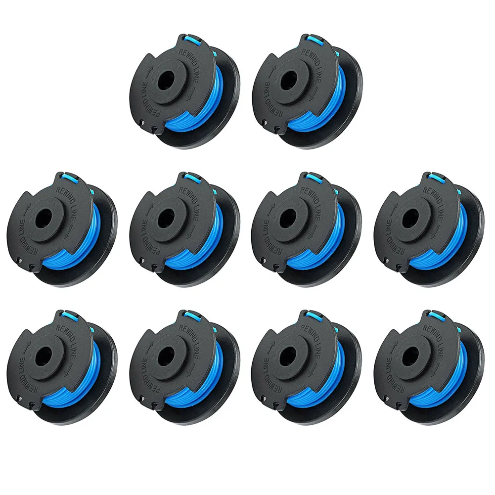 8/10pcs String Trimmer Spool Replacement 11ft 0.065in Trimmer Line Blue Trimmer Spool Line for Ryobi One AC14RL3A Trimmers
