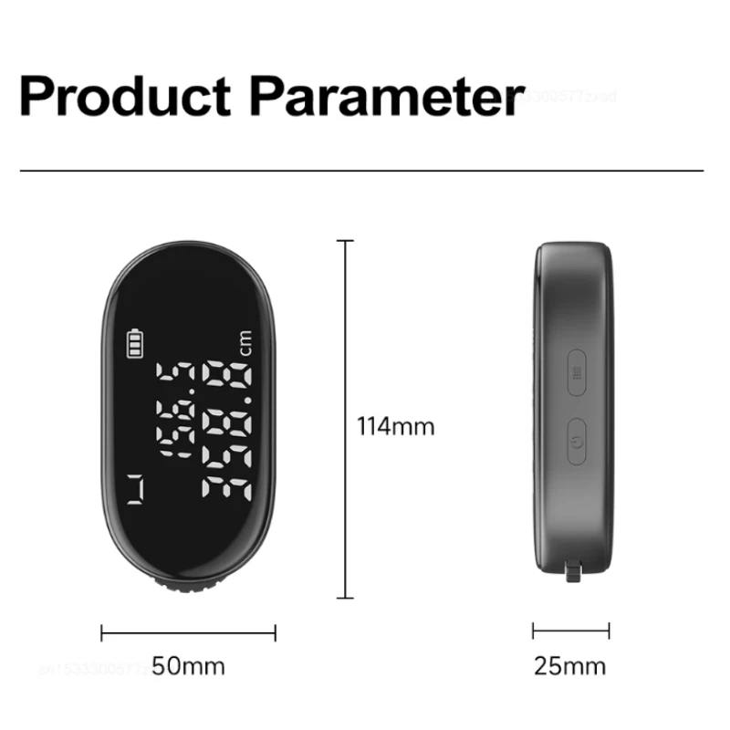 DUKA ATuMan Q2 Mini Electronic Ruler Digital Wheel Tape Measure Type-C Rechargeable Measuring Hand Tool for Home