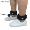 1 Pair Adjustable Thigh Ankle Strap Leg Cuffs Neoprene Padded Straps D-Ring Glute Kickback for Home Gym Cable Machine Exercise 6