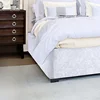 Wrap Valance Frame Cover With Around Elactic Belts and Three Sides Fabric (No Platform) Bed Skirt Crushed Velvet Divan Bed Base 3