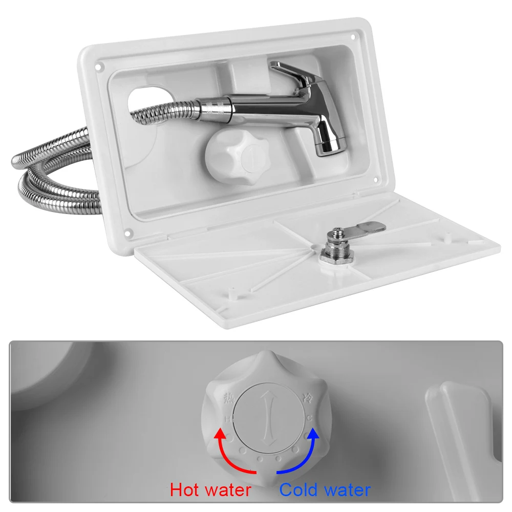 RV Caravan Shower Box 1.5m Water Pipe Switch Lock Kit Universal External  Parts For Boat Marine Motorhome Camper Car Accessories - AliExpress