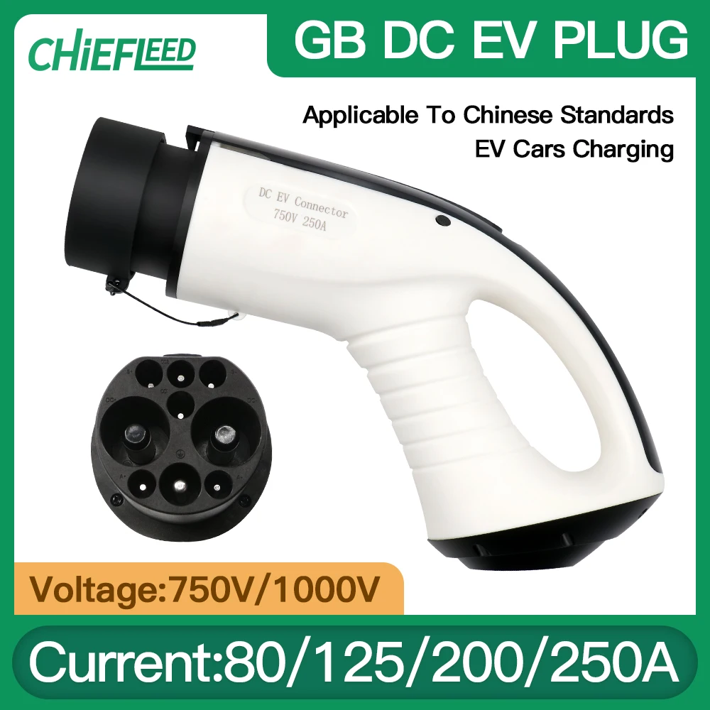 

GB/T China Standard 80A 125A 200A DC Fast Charging EV Charger Plug for Electric Car Charginng Connector Without Cable