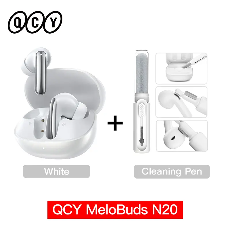 QCY Melobuds N20 HT20 Adaptive Hybrid Noise Cancelling -50dB Wireless  Bluetooth 6.0 Earbud 13mm Drivers 6 Mics HD Call Earphone - Image 19
