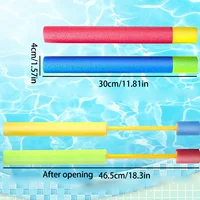 Children's pull-out foam water gun Outdoor multi player water fighting game in summer Beach water playing color random 2