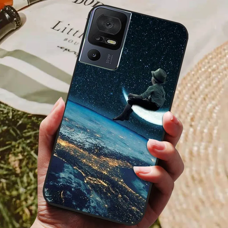 Soft Black Silicone TPU Phone Back Cover - 2023 Protective Bumper Shell