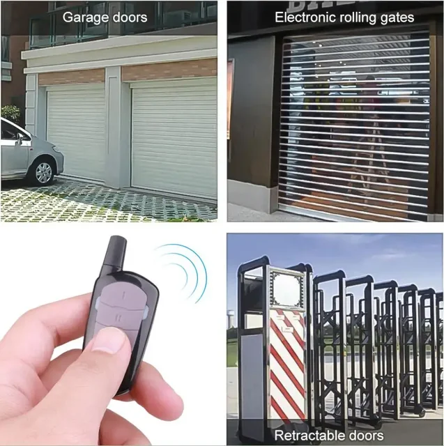 Garage Remote Control Duplicator 433mhz Gate Door Commands Opener 433 92mhz Electric Rolling Code Clone Access Portal Fixed Code 6