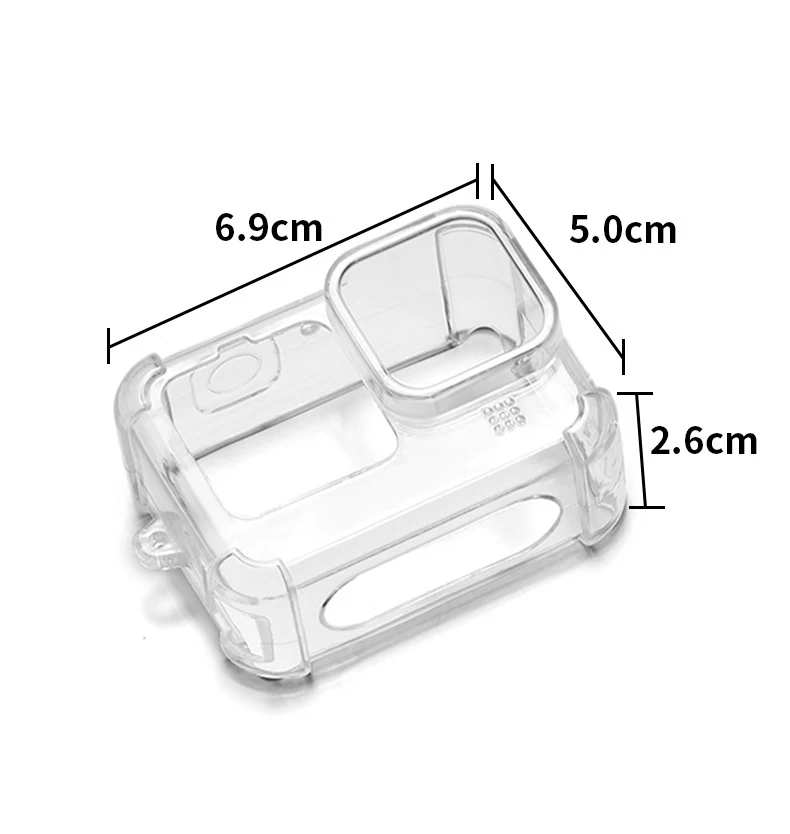 Description Picture 2 of itemFor gopro hero 9 10 11 12 13black Accessories case Protective White Housing TPU Shell Protector + Lens Cap Strap For go pro Hero