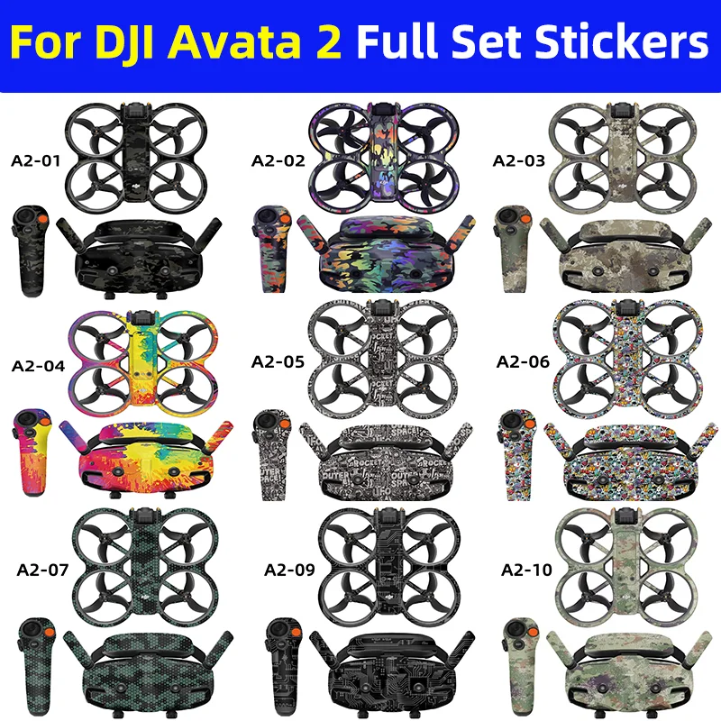 Stickers Drone Motion Rocker 3 Flight Glasses Goggles 3 Anti-scratch Protective Film Refit Decals Skin Accessory for DJI Avata 2