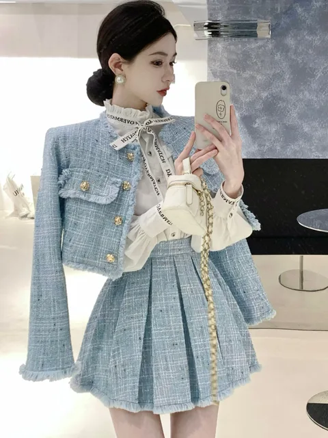 chanel 2 piece set outfits