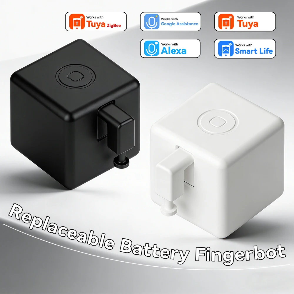 투야 지그비 3D DIY 핑거봇 플러스 스마트 버튼 푸셔 원격 스위치 로봇 (커피, PC, 알렉사, 구글 음성 제어 허브 필요)