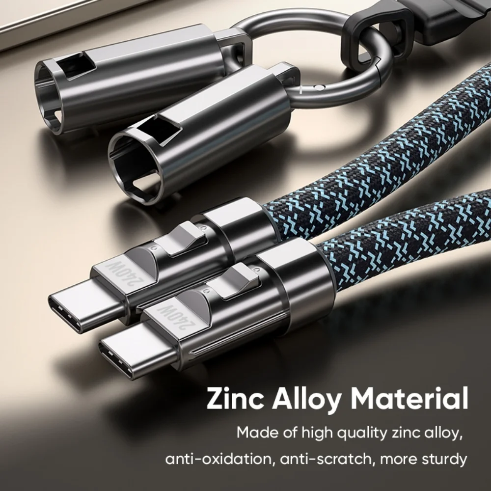 USB C to USB C Wrist Lanyard Cable,240W Portable Keychain Fast Charging Cord for iPhone 17/16/15,iPad,Sumsung Galaxy S25/S24/S23