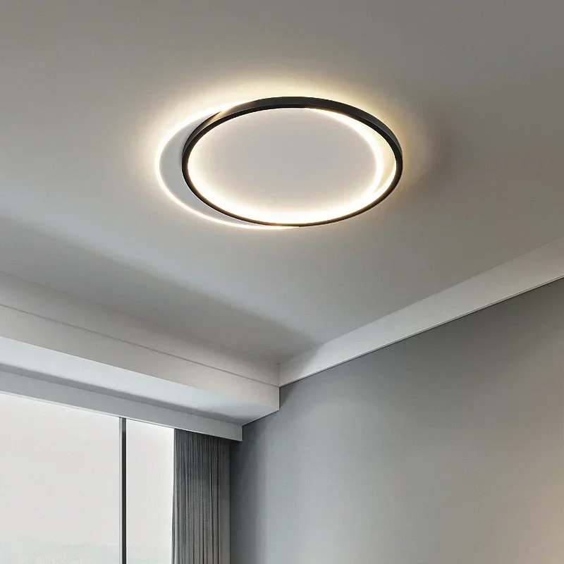 Modern Simple Round Bedroom Led Ceiling Lamp Dimmable Circle Living Room Study Lights Indoor Lighting Home Decor Luster Fixtures