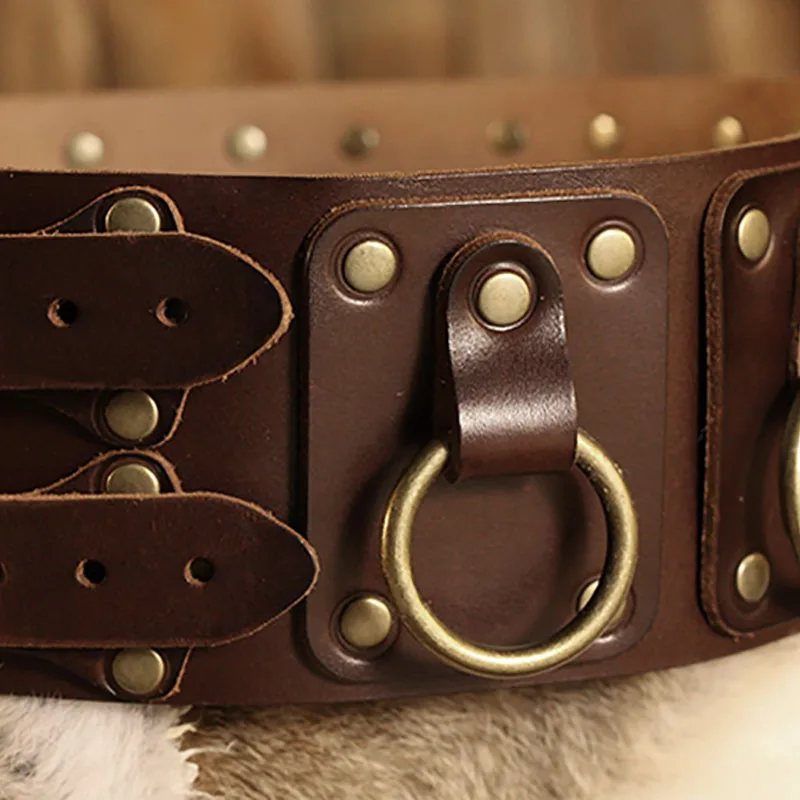 Breiter mittelalterlicher Korsettgürtel für Erwachsene und Kinder, menschliches Cosplay-Kostüm, Requisiten, Ritter, Krieger, Bund, Steampunk, mittelalterlicher Pirat, Larp – Detail 4