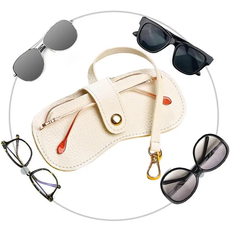 

Sunglasses Soft Case Eyeglasses Pouch Bag Eyewear Sleeve PU Leather Glasses Holder Sunglasses Soft Case Dustproof Glasses