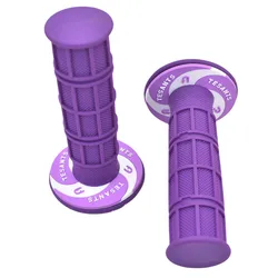 Vibrant Multi - Color Dirt Bike Handle Grips - Soft and Durable (Purple)