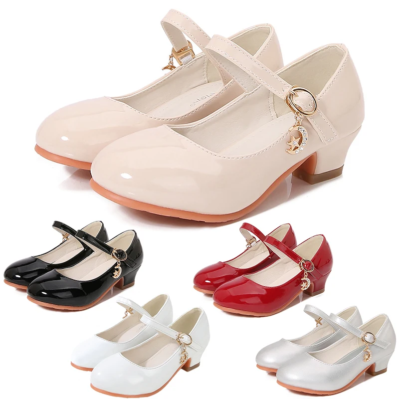 Girls High Heels Formal Occasion Children Bridesmaid Ceremony Princess Party Sandals
