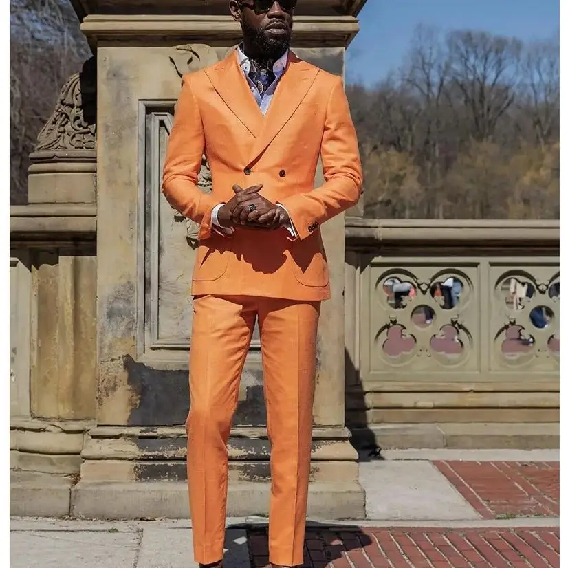 

Мужские двубортные костюмы ummer, облегающие мужские деловые брюки, индивидуальные строгие Свадебные смокинги (пиджак + брюки) для выпускного вечера