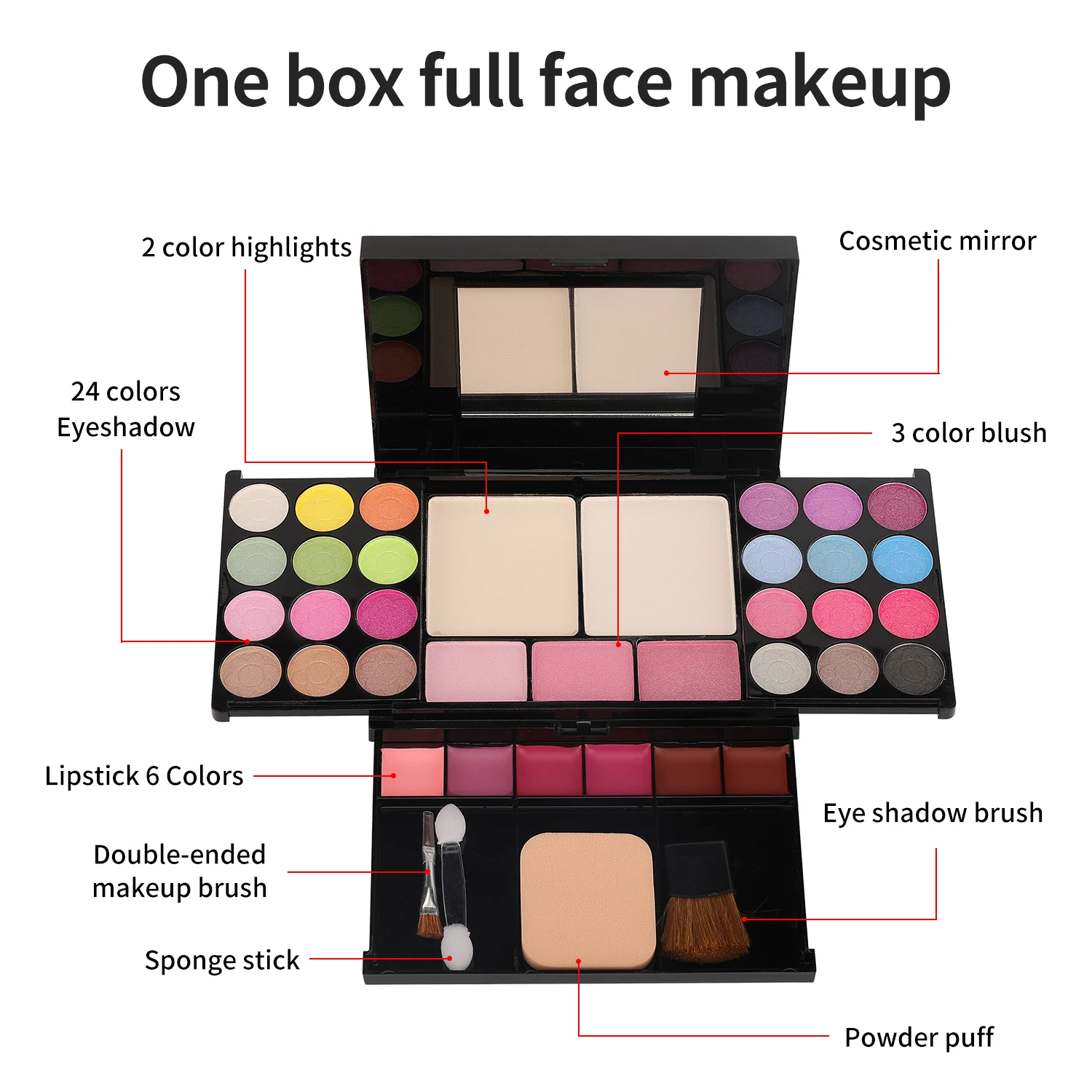 35 Color Pearl Eye Shadow Palette - Nude Makeup Set for Women
