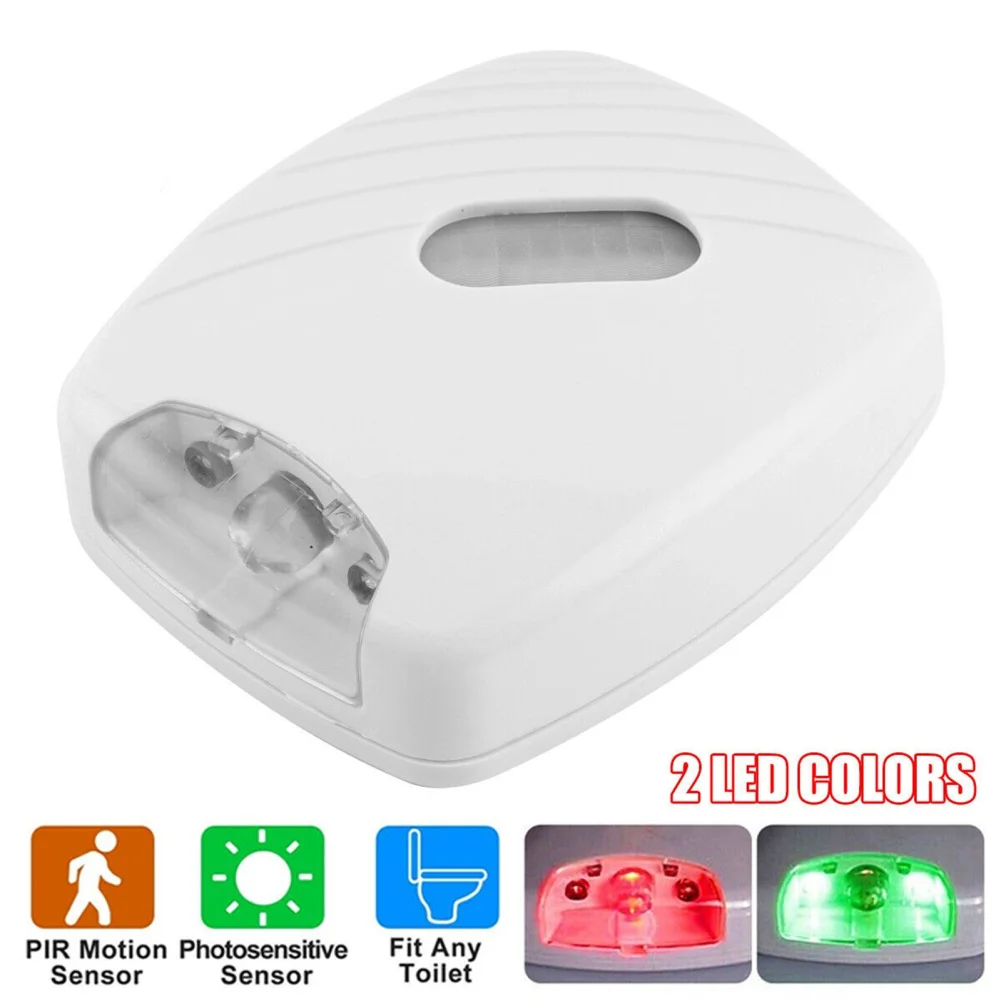 

PIR Motion Sensor LED Night Light Add On Toilet Bowl Cover 2 Colors Changing Bathroom Nightlight Auto Sensor Toilet Seat Lamp