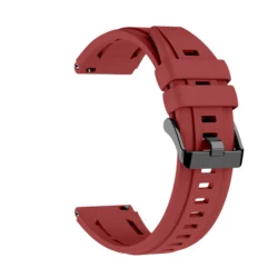 Breathable Silicone Strap for Smartwatches - Premium Accessories Band (Red)
