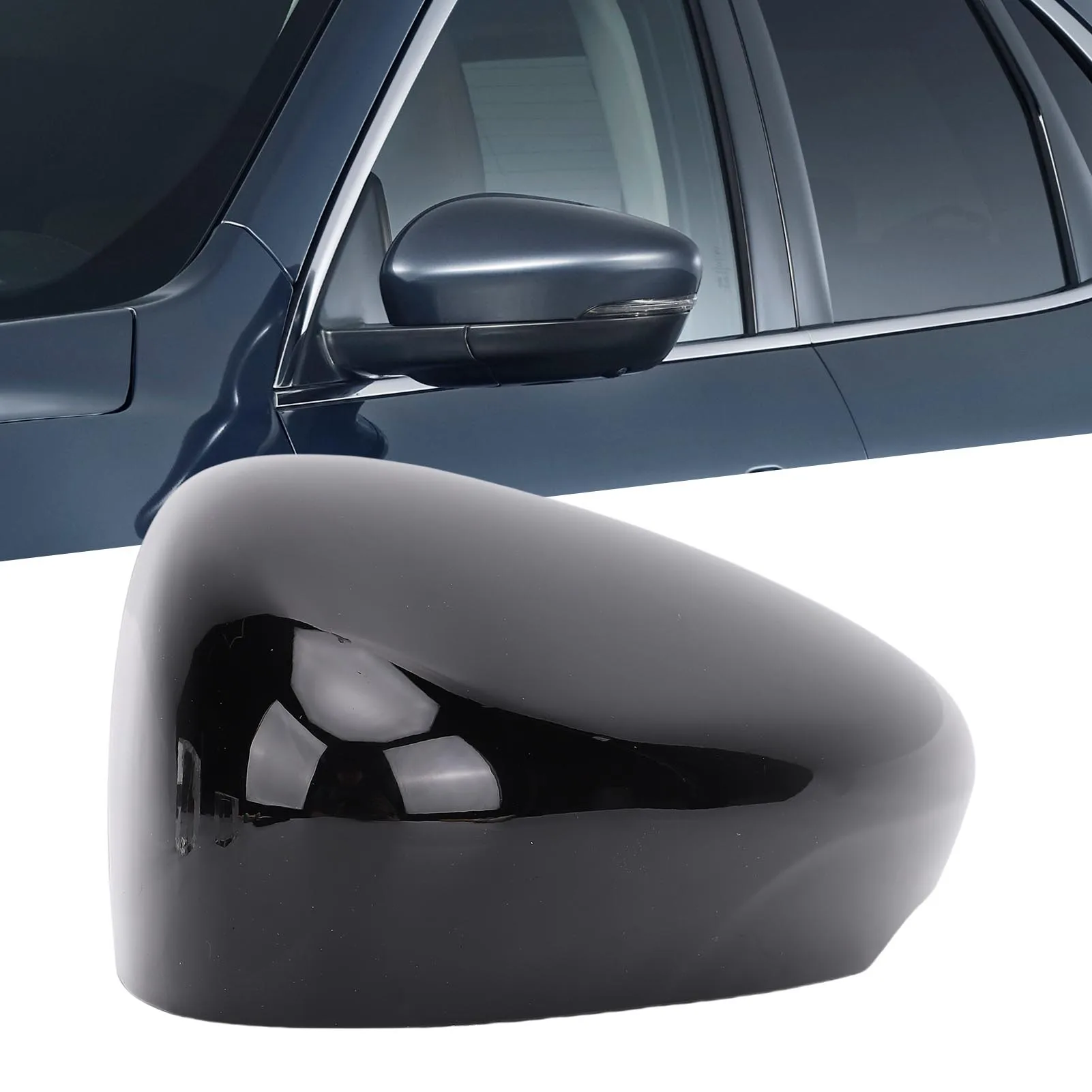 Rearview Mirror Cover  Door Wing Mirror Cover Black High Strength Weatherproof for Vehicle Replacement for Escape 2020-2024