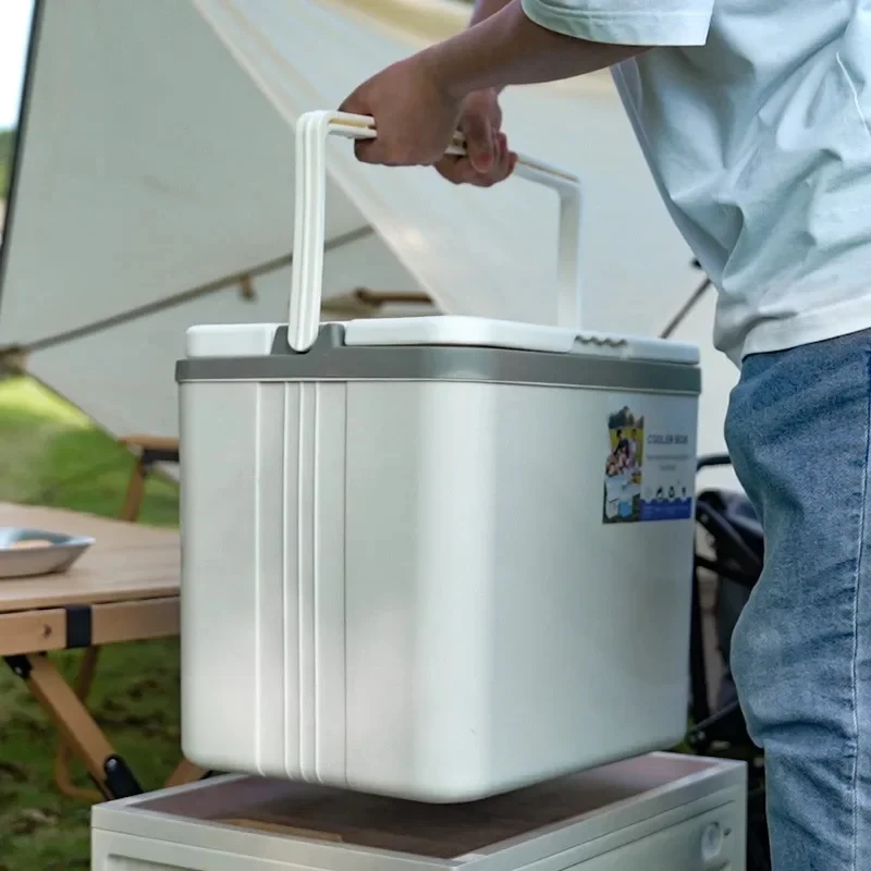 Portable Insulated Camping Cooler Picnic Outdoor Food Storage Fridge Big Capacity Freezing Box Trips Keep Fresh Tool