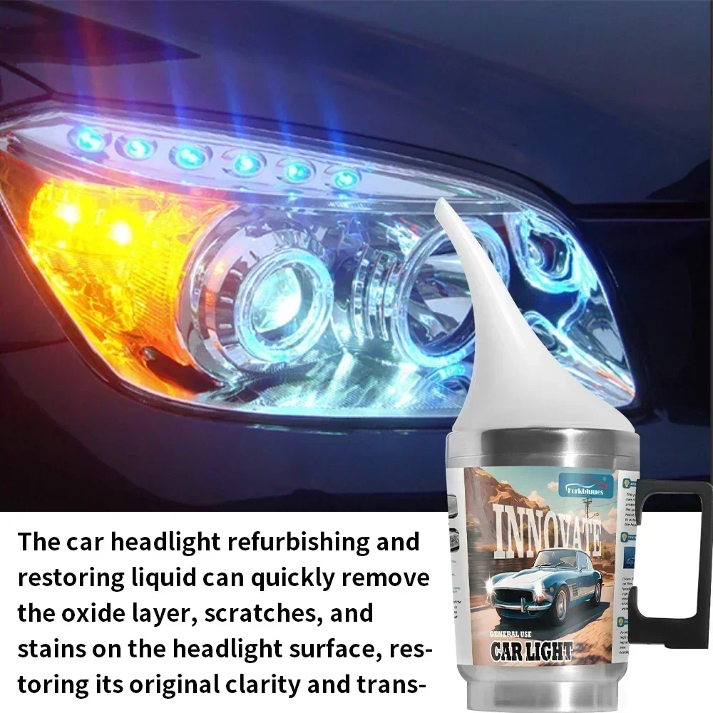 Car Headlight Polish Restoration Kit Headlight Polishing Cleaning Kit Anti-Scratch Hydrophobic Car Headlight Repair Motorcycle