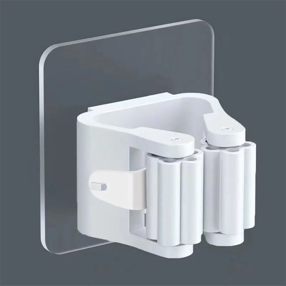 Description Picture 5 of item4PCS Wall Mounted Mop Rack Organizer Holder Wall-Mounted Waterproof Broom Hanger Hooks Household Kitchen Bathroom Tools
