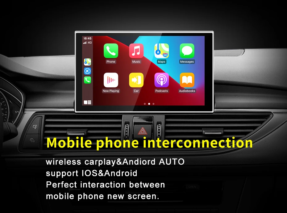 Qualcomm 8G 128G Android13 9inch Carplay AUTO For AUDI 2012-2018 Year A6 A7 C7 C