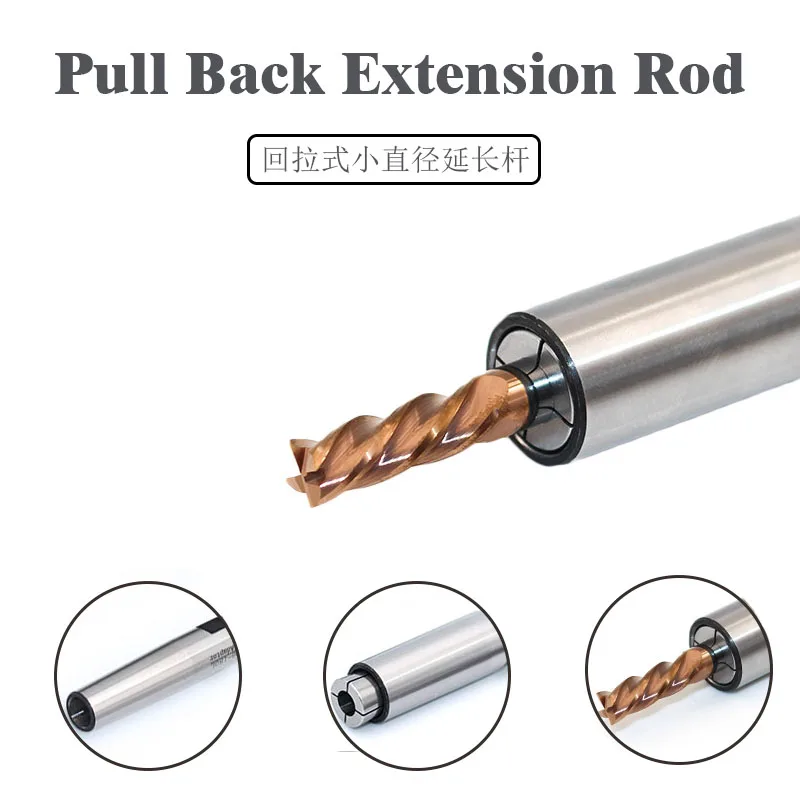 

Precision CNC Collet Chuck DC04/06/08 Chuck Collet Pull Back Collet Small Dia. Extension Bar Adapter Toolholder Free Shipping