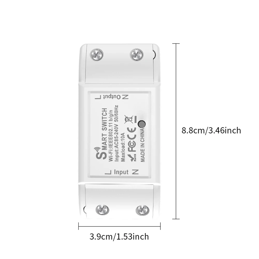 Smart Home Wireless Remote Switch for LED Light Control - Compatible with Voice Assistants