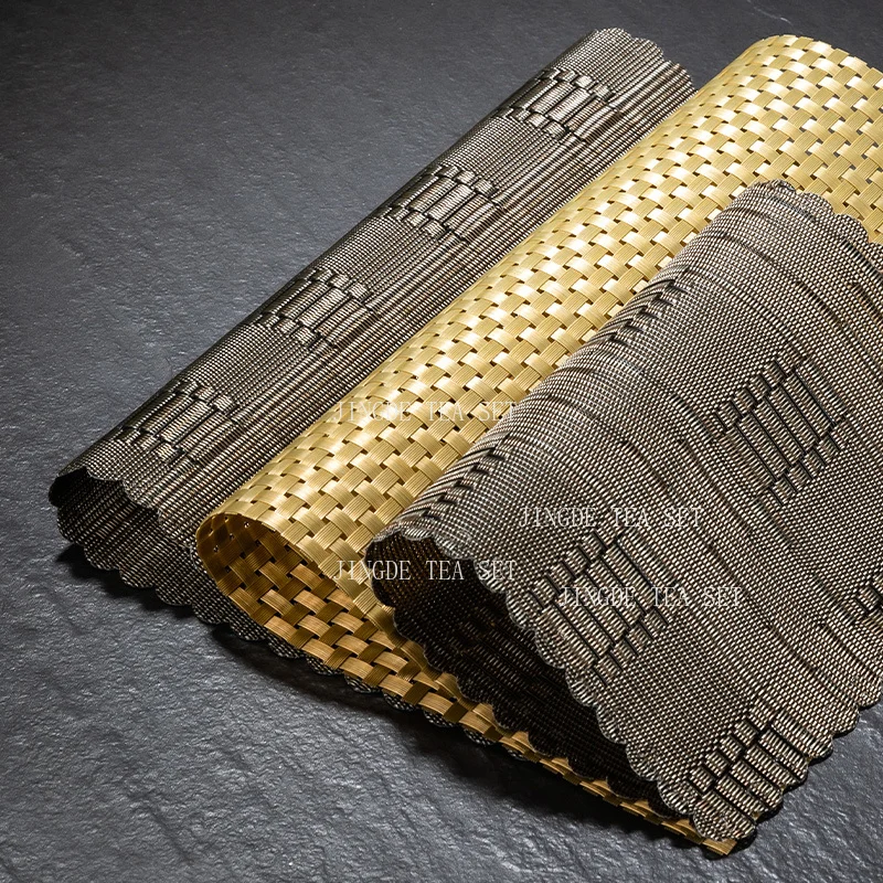 1pcs Tea Tray and Tea Residue Mat Kung Fu Teaset Accessories Bamboo Teamat Teapot Coaster Bamboo Mat Separated By Tea Net