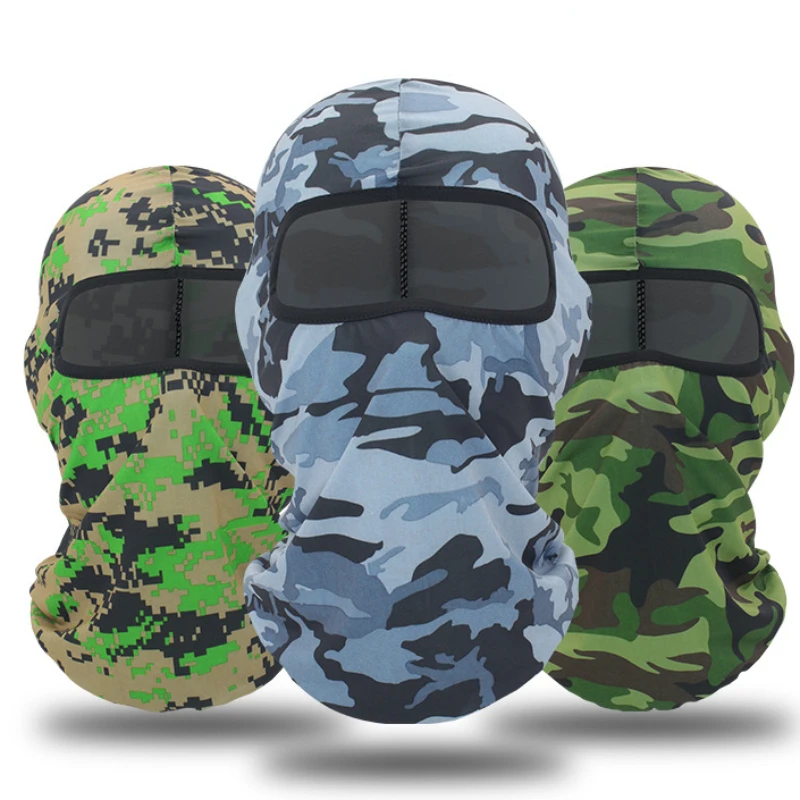 

Balaclava Face Mask Military Camo Face Mask Windproof Camouflage Elastic Face Cover Hood Tactical Mask for Cycling