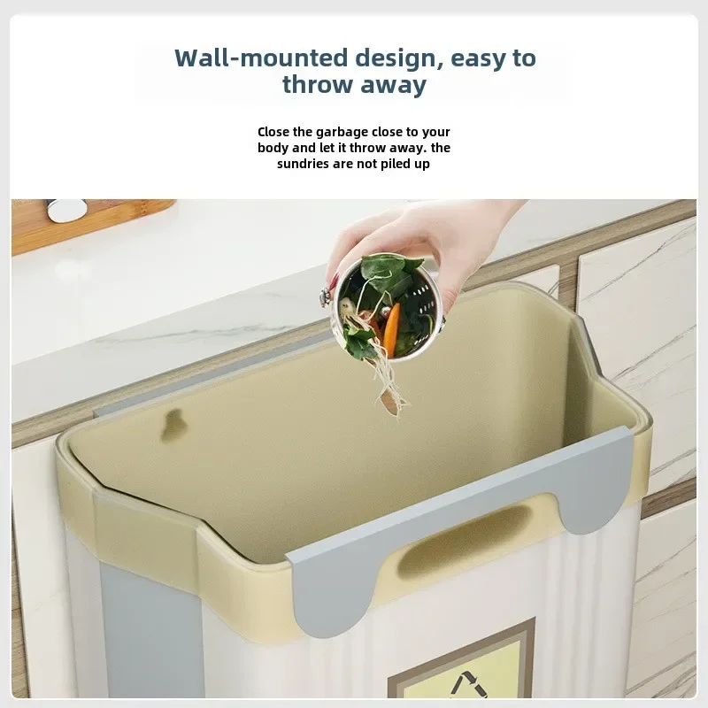 M/L Kitchen Folding Hanging Trash Can