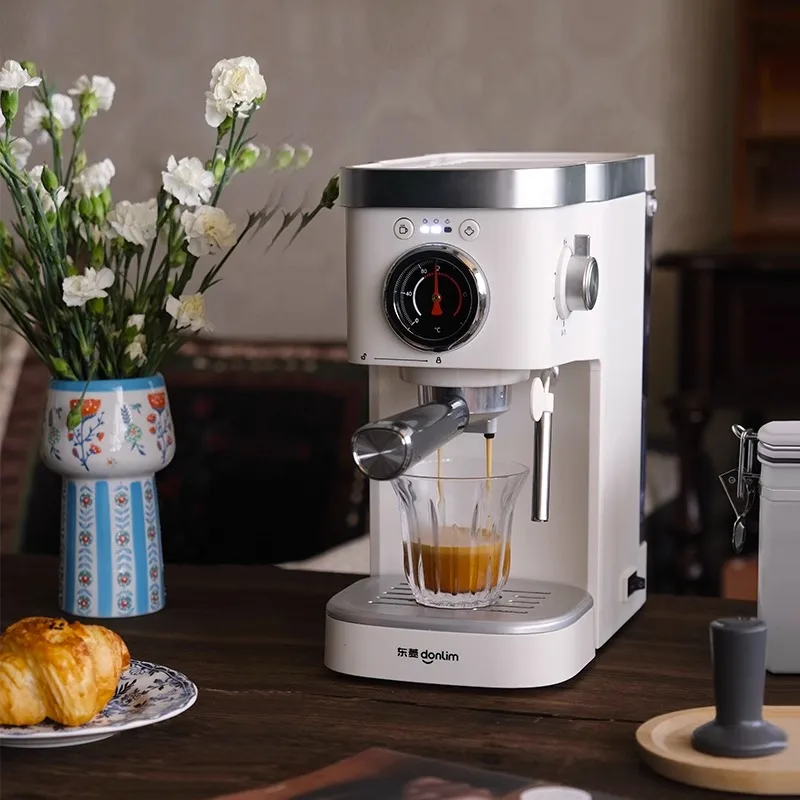 ماكينة اسبريسو دونليم DL-6400 بقوة 1050 واط مع صان...