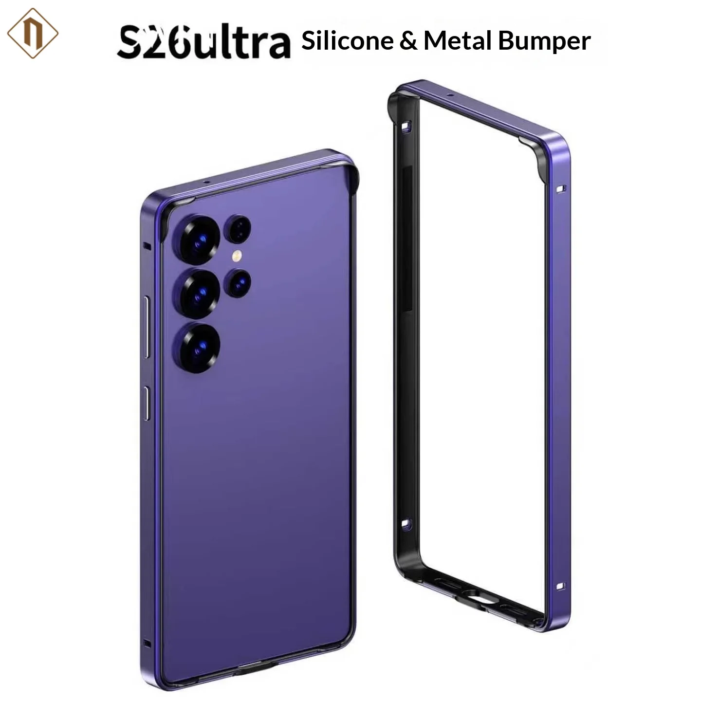 Ultra Slim Silicone Metal Bumper Phone Case - Tough and Drop Protection Cover