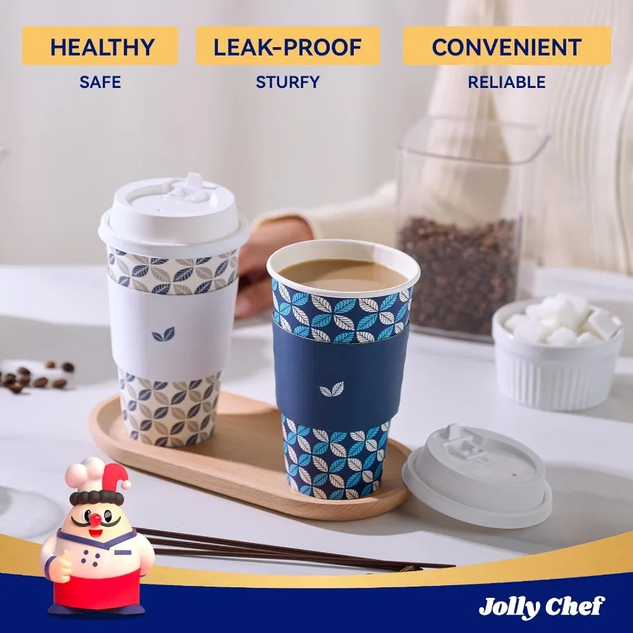Tasses à Café Jetables Kraft - Lot De 100 Avec Agitateurs En Bois Et Serviettes - 120 Ml, Écologiques, Pour Bureau, Fête, Restaurant