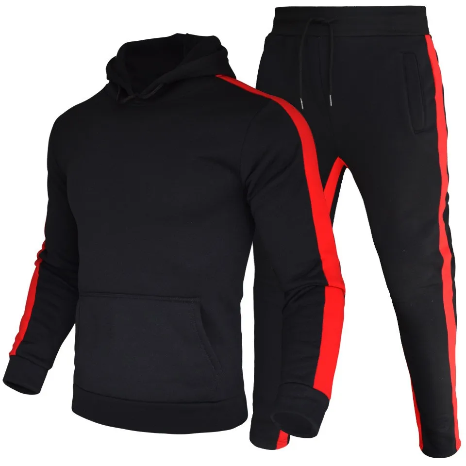 New men's autumn and winter suit hoodie trousers 2 casual sports clothes men's sports clothes sportswear