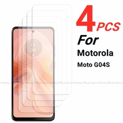 4 - Pack Tempered Glass Screen Protector for Enhanced Durability and Clarity (Moto G04S)