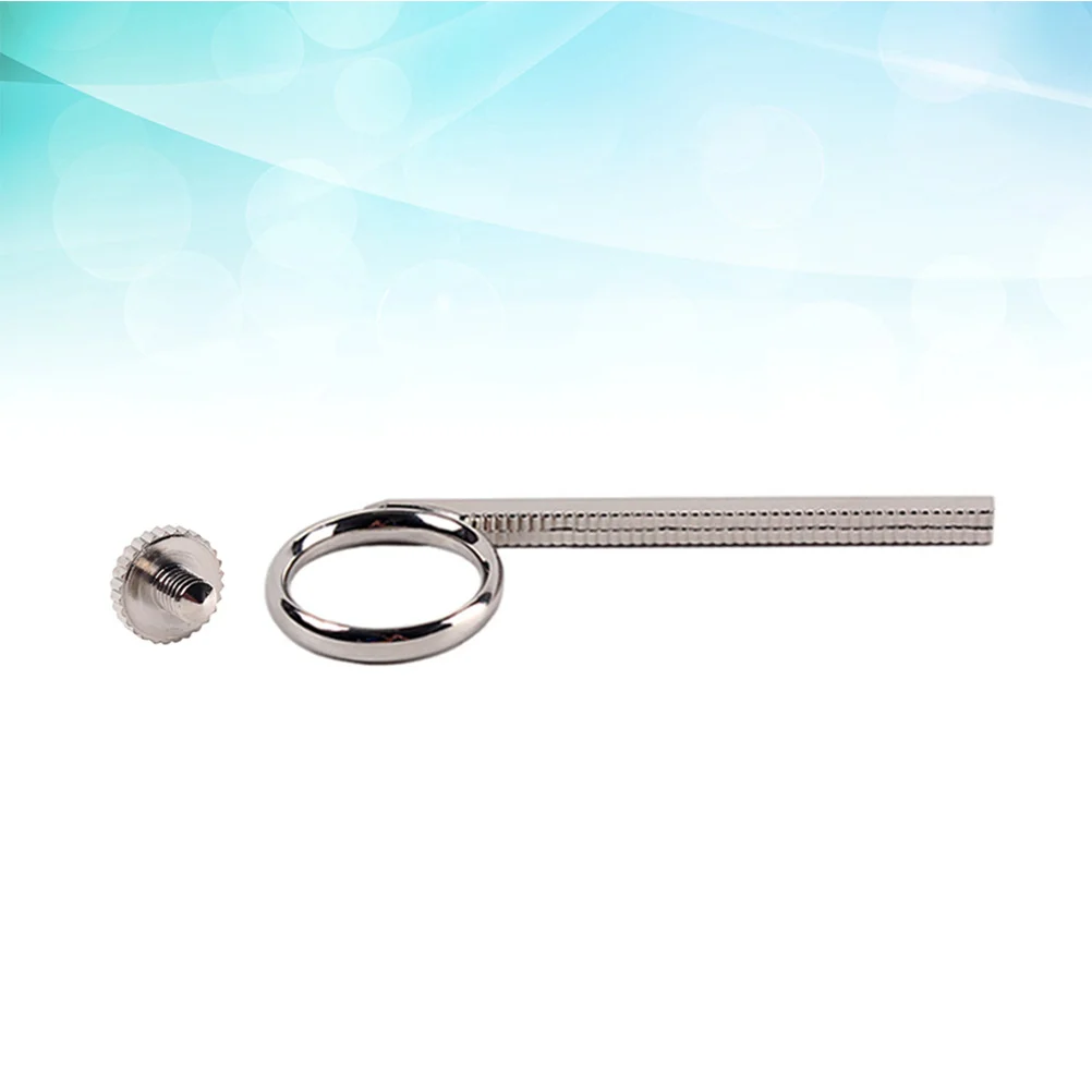 Metal Trumpet Slide Finger Ring Pull Ring with Screw Trumpet Cornet Accessory Replacement 2pcs