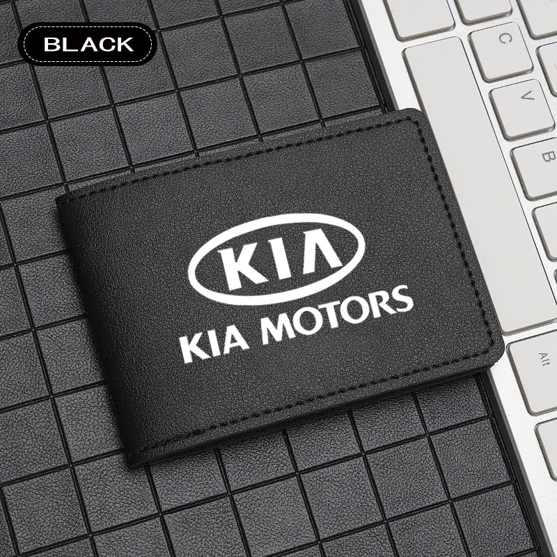 Sleek Car-Themed Slim Credit Card Holder Wallet with Money Clip