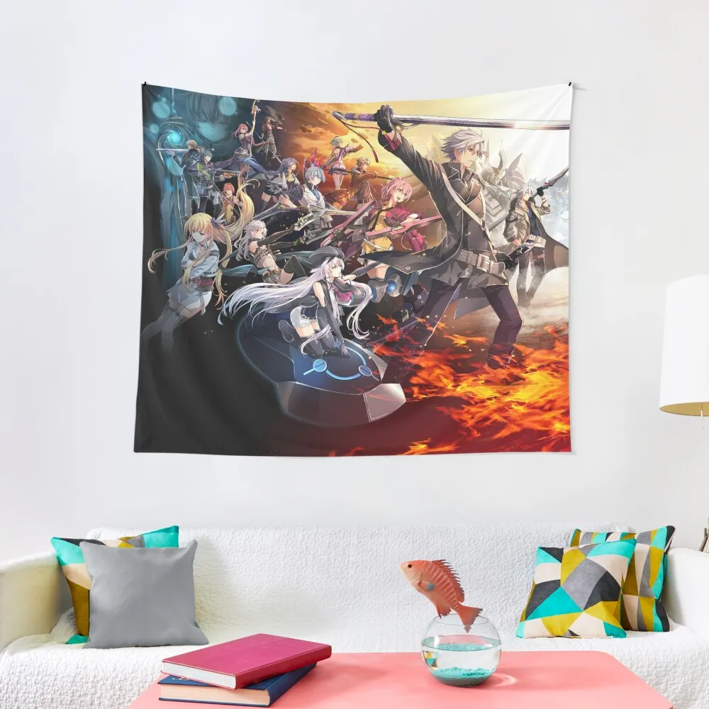Tutti I Personaggi-La Leggenda Degli Eroi: Trails Of Cold Steel Tapestry Room Decor Estetica Home Decor Arazzo Estetico