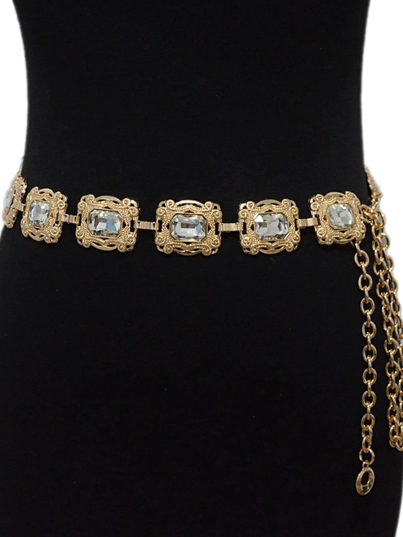 Kettengürtel mit Strass-Dekor
