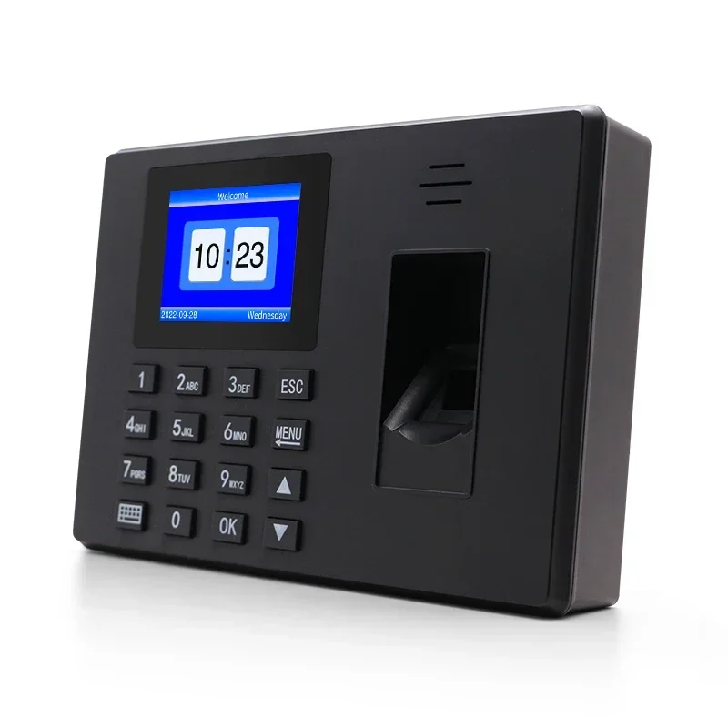 CN biometric fingerprint punch usb time clock office attendance system recorder timing employee machine reader multi-language