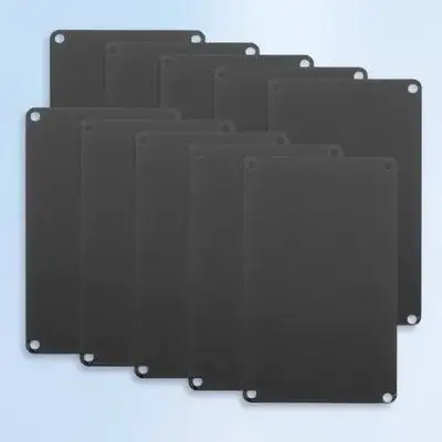10Pcs 빈 알루미늄 사인 플레이트 DIY 조각 금속 이름표 사무실 문 홈 가든 파티 소박한 장식 공예 인쇄